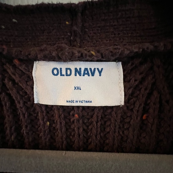 Chunky Knit Brown Cardigan Sweater - Picture 3 of 5